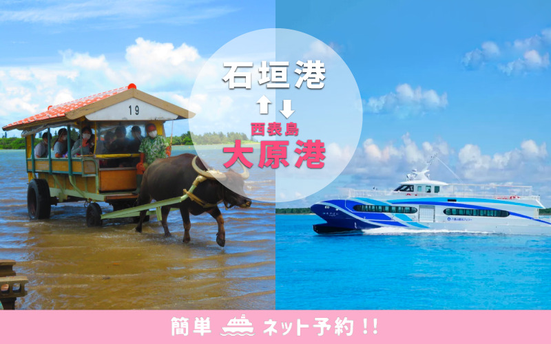 【石垣港⇔西表島大原港】フェリー往復チケット（f-104）